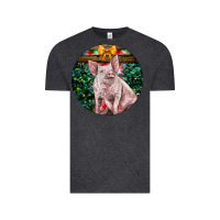 Vintage Black christmas pig Vintage Tee - LillyAllenDesigns
