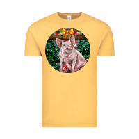 Vintage Mustard christmas pig Vintage Tee - LillyAllenDesigns