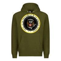 Army Green fake seal of the president of the united states Premium Hoodie - DesigneFamous