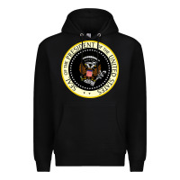 Black fake seal of the president of the united states Premium Hoodie - DesigneFamous