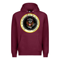 Burgundy fake seal of the president of the united states Premium Hoodie - DesigneFamous