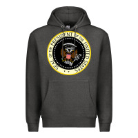 Charcoal Heather fake seal of the president of the united states Premium Hoodie - DesigneFamous