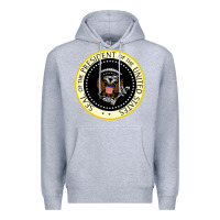 Heather Grey fake seal of the president of the united states Premium Hoodie - DesigneFamous