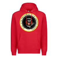 Red fake seal of the president of the united states Premium Hoodie - DesigneFamous