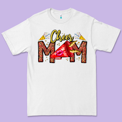 Cheer Mom Premium Tee Designed By Cowhidedigitalart