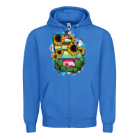 True Royal Georgia Map Sunflower Cactus Serape Zipper Hoodie - RanaPortraitStore