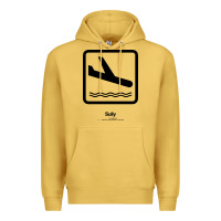 Antique Gold sully movie silhouette Premium Hoodie - DesigneFamous
