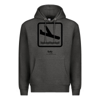 Charcoal Heather sully movie silhouette Premium Hoodie - DesigneFamous