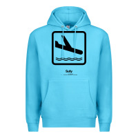 Ocean Blue sully movie silhouette Premium Hoodie - DesigneFamous