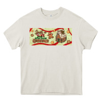 Cream just a girl who loves christmas Heavy Core Tee - BundleAndBundleShop