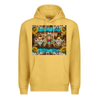 Antique Gold western gnome tumbler Premium Hoodie - BarkalooDesign