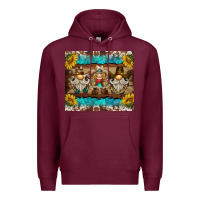 Burgundy western gnome tumbler Premium Hoodie - BarkalooDesign