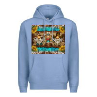 Colony Blue western gnome tumbler Premium Hoodie - BarkalooDesign