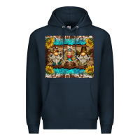 Navy western gnome tumbler Premium Hoodie - BarkalooDesign