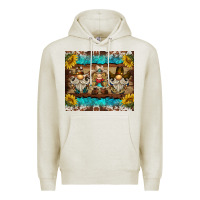 Oatmeal Heather western gnome tumbler Premium Hoodie - BarkalooDesign