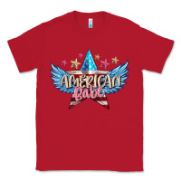 Red American babe Classic Tee - FaDigitalArtStudio