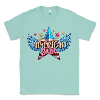 Seafoam American babe Classic Tee - FaDigitalArtStudio