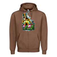 Chestnut Idaho Map Sunflower Cactus Serape Zipper Hoodie - RanaPortraitStore