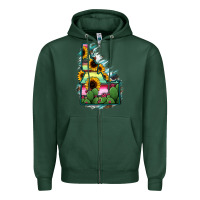 Sports Green Idaho Map Sunflower Cactus Serape Zipper Hoodie - RanaPortraitStore