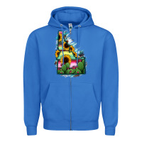 True Royal Idaho Map Sunflower Cactus Serape Zipper Hoodie - RanaPortraitStore