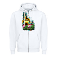 White Idaho Map Sunflower Cactus Serape Zipper Hoodie - RanaPortraitStore