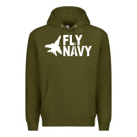 Army Green fly navy Premium Hoodie - DesigneFamous