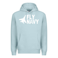 Blue Mist fly navy Premium Hoodie - DesigneFamous