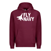 Burgundy fly navy Premium Hoodie - DesigneFamous