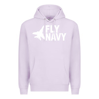 Lilac fly navy Premium Hoodie - DesigneFamous