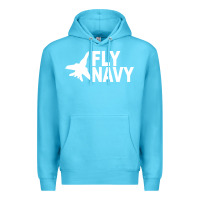 Ocean Blue fly navy Premium Hoodie - DesigneFamous