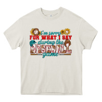 Cream i'm sorry for what i say during the baseball game Heavy Core Tee - BundleAndBundleShop