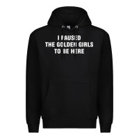 I Paused The Golden Girls To Be Here Premium Hoodie | Teevron