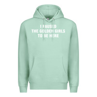 Seafoam i paused the golden girls to be here Premium Hoodie - DesigneFamous