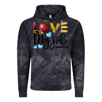 Cloud Black love my job teacher life Vintage Hoodie - BarkalooDesign