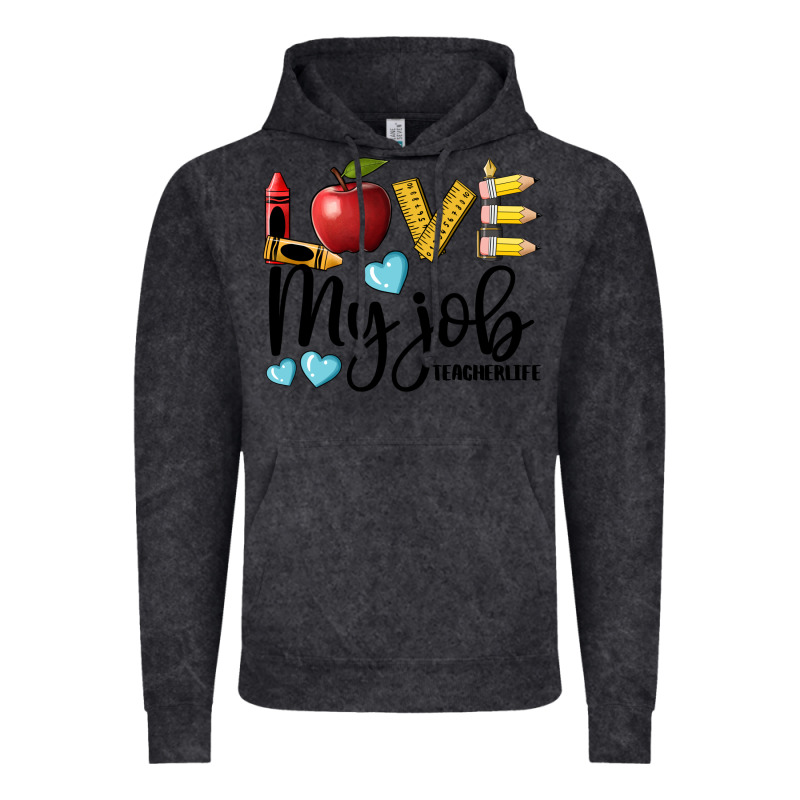 Love My Job Teacher Life Vintage Hoodie by BarkalooDesign | Teevron