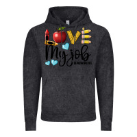 Vintage Black love my job teacher life Vintage Hoodie - BarkalooDesign