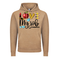 Vintage Coffee love my job teacher life Vintage Hoodie - BarkalooDesign