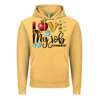 Vintage Mustard love my job teacher life Vintage Hoodie - BarkalooDesign
