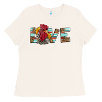 Bone love rooster head Ladies Tee - LillyAllenDesigns
