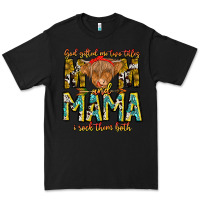 Black God Gifted Me Two Titles And Mama i Rock Them Both Premium Tee - CowhideDigitalArt