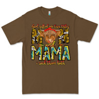 Cacao God Gifted Me Two Titles And Mama i Rock Them Both Premium Tee - CowhideDigitalArt