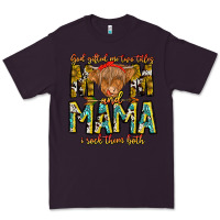 Plum God Gifted Me Two Titles And Mama i Rock Them Both Premium Tee - CowhideDigitalArt