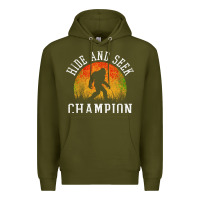 Army Green hide and seek champion Premium Hoodie - DesigneFamous