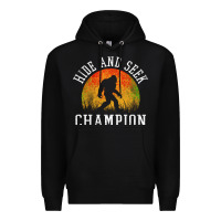 Black hide and seek champion Premium Hoodie - DesigneFamous