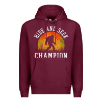 Burgundy hide and seek champion Premium Hoodie - DesigneFamous