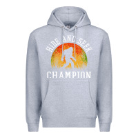 Heather Grey hide and seek champion Premium Hoodie - DesigneFamous
