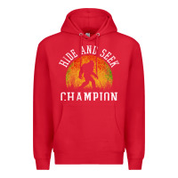 Red hide and seek champion Premium Hoodie - DesigneFamous