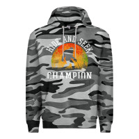 Slate Camo hide and seek champion Premium Hoodie - DesigneFamous