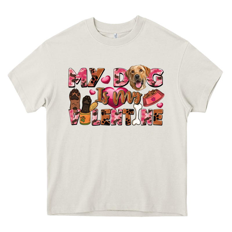 My Dog Is My Valentine Heavy Core Tee by FaDigitalArtStudio | Teevron