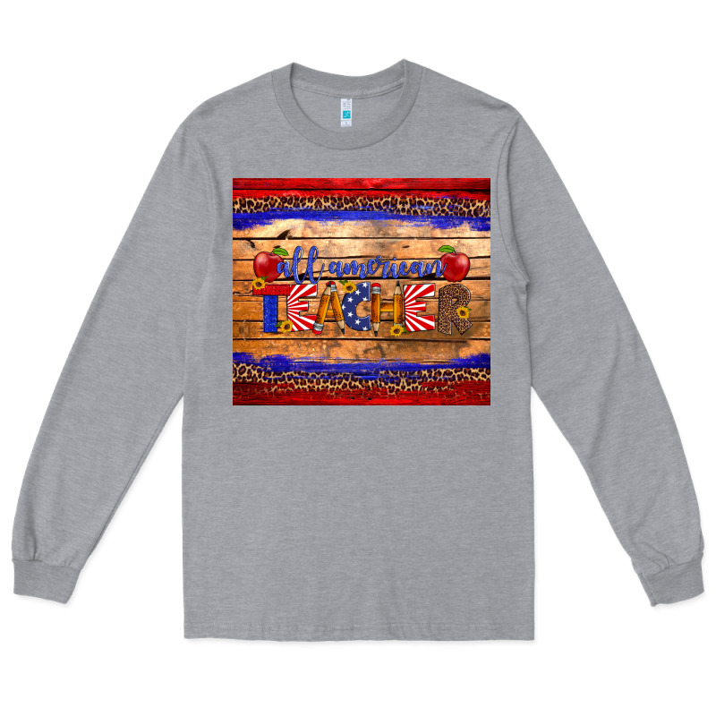 All American Teacher Tumbler Long Sleeve Tee by Artiststas | Teevron